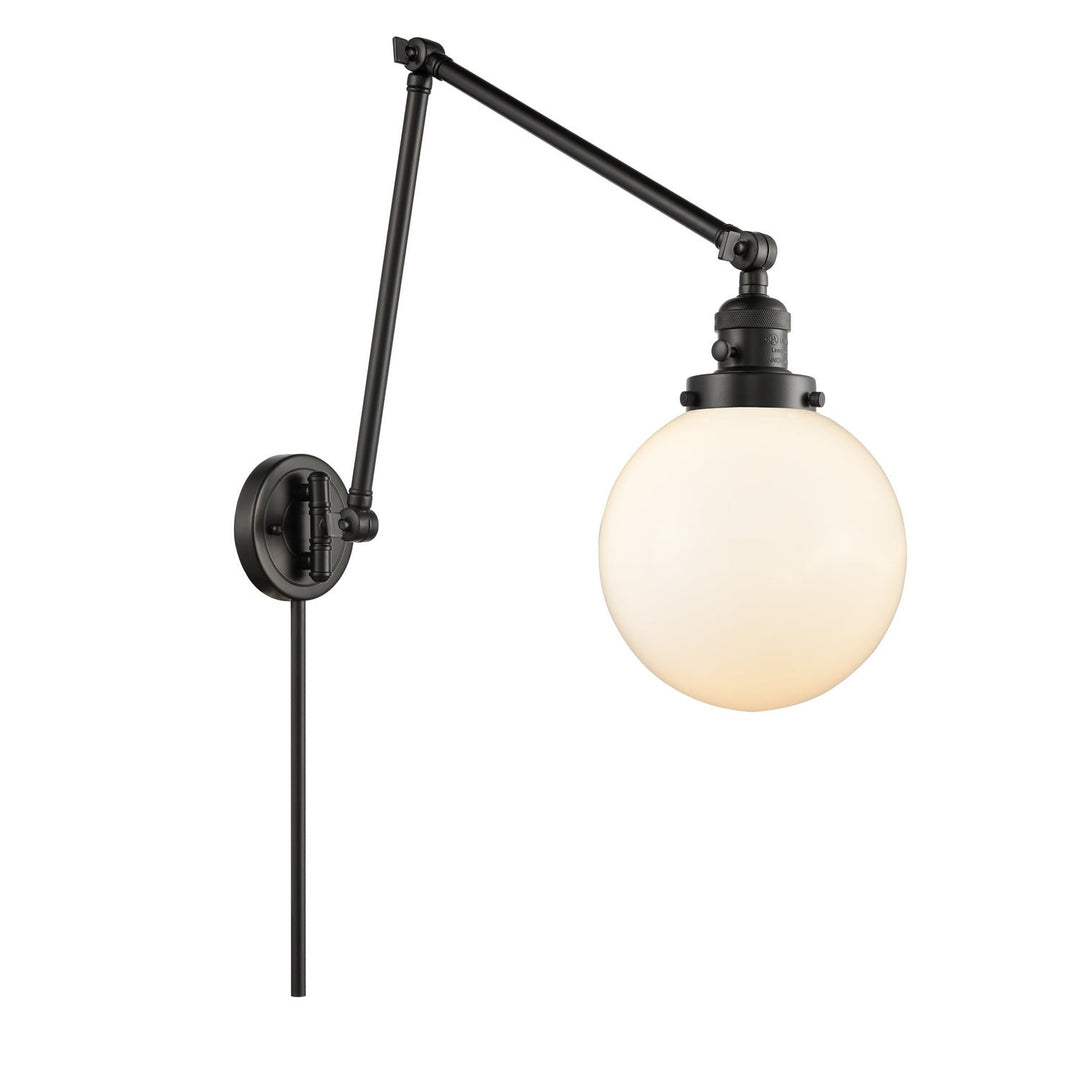 Innovations Lighting 238-BK-G201-8  Franklin Modern Restoration Lamp Matte Black