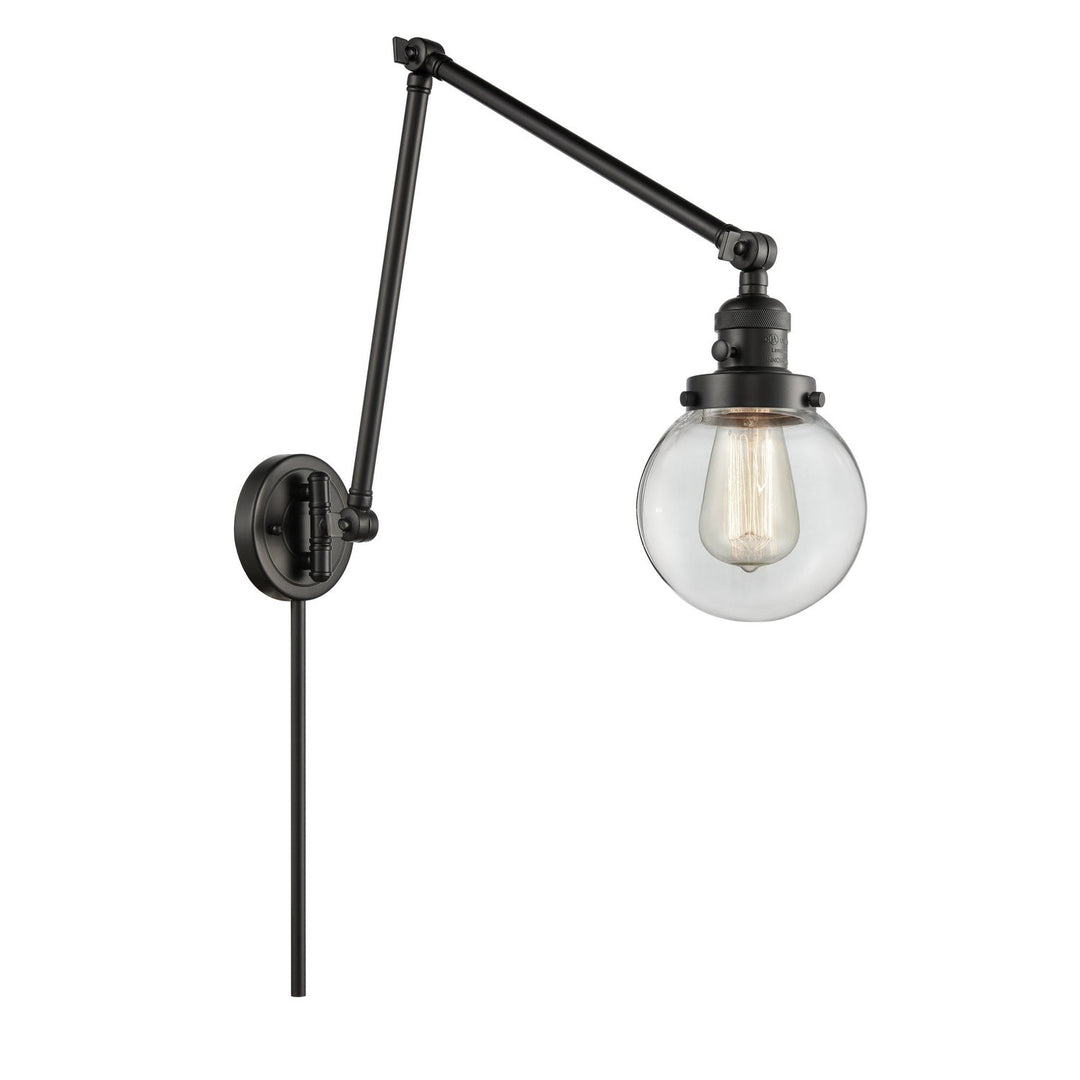 Innovations Lighting 238-BK-G202-6 Modern Franklin Restoration Lamp Matte Black