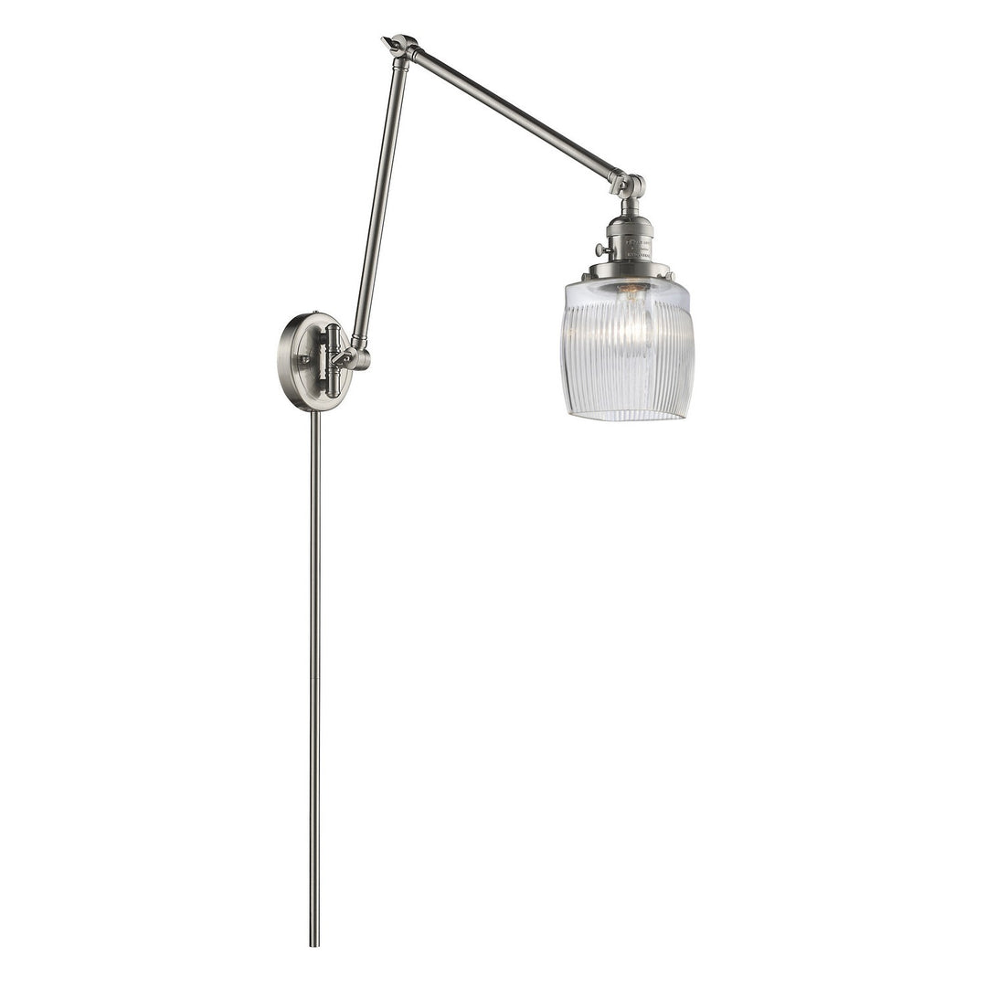 Innovations Lighting 238-SN-G302  Franklin Modern Restoration Lamp Brushed Satin Nickel