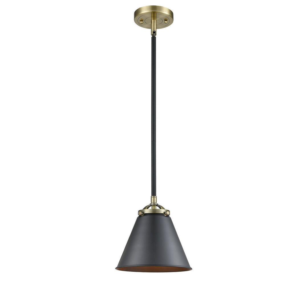 Innovations Nouveau 284-1S-BAB-M13-BK Pendant Light - Black Antique Brass