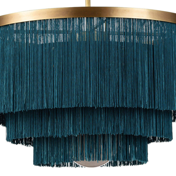 Regina Andrew Cabaret 16-1257BLU Chandelier Light - Natural Brass