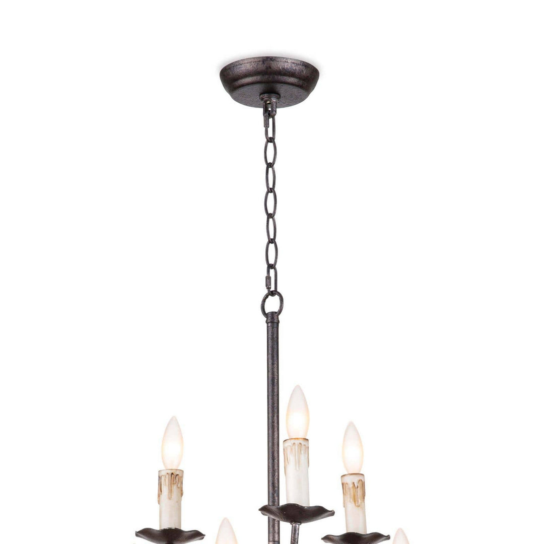 Regina Andrew  16-1269 Chandelier Light - Blackened Iron