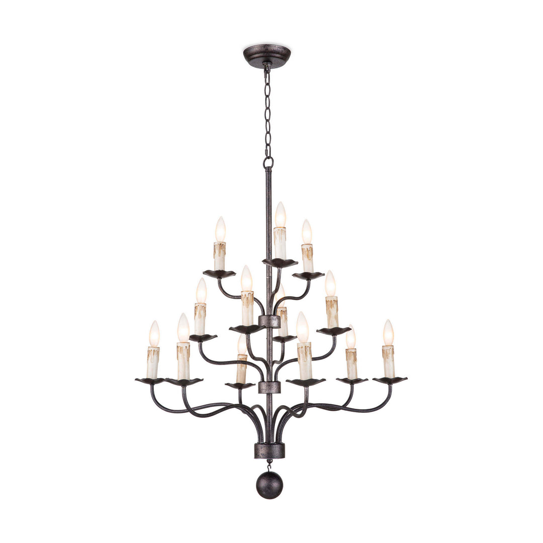 Regina Andrew  16-1269 Chandelier Light - Blackened Iron