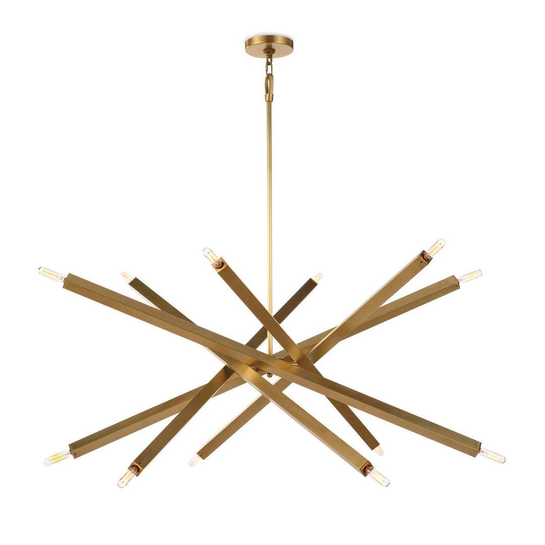 Regina Andrew Viper 16-1289NB Chandelier Light - Natural Brass