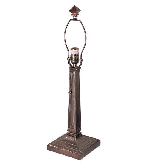 Meyda Tiffany Lighting 10329 Mission One Light Table Base Utility Light Bronze / Dark