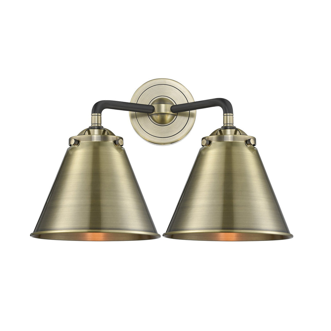 Innovations Nouveau 284-2W-BAB-M13-AB Bath Vanity Light 16 in. wide - Black Antique Brass