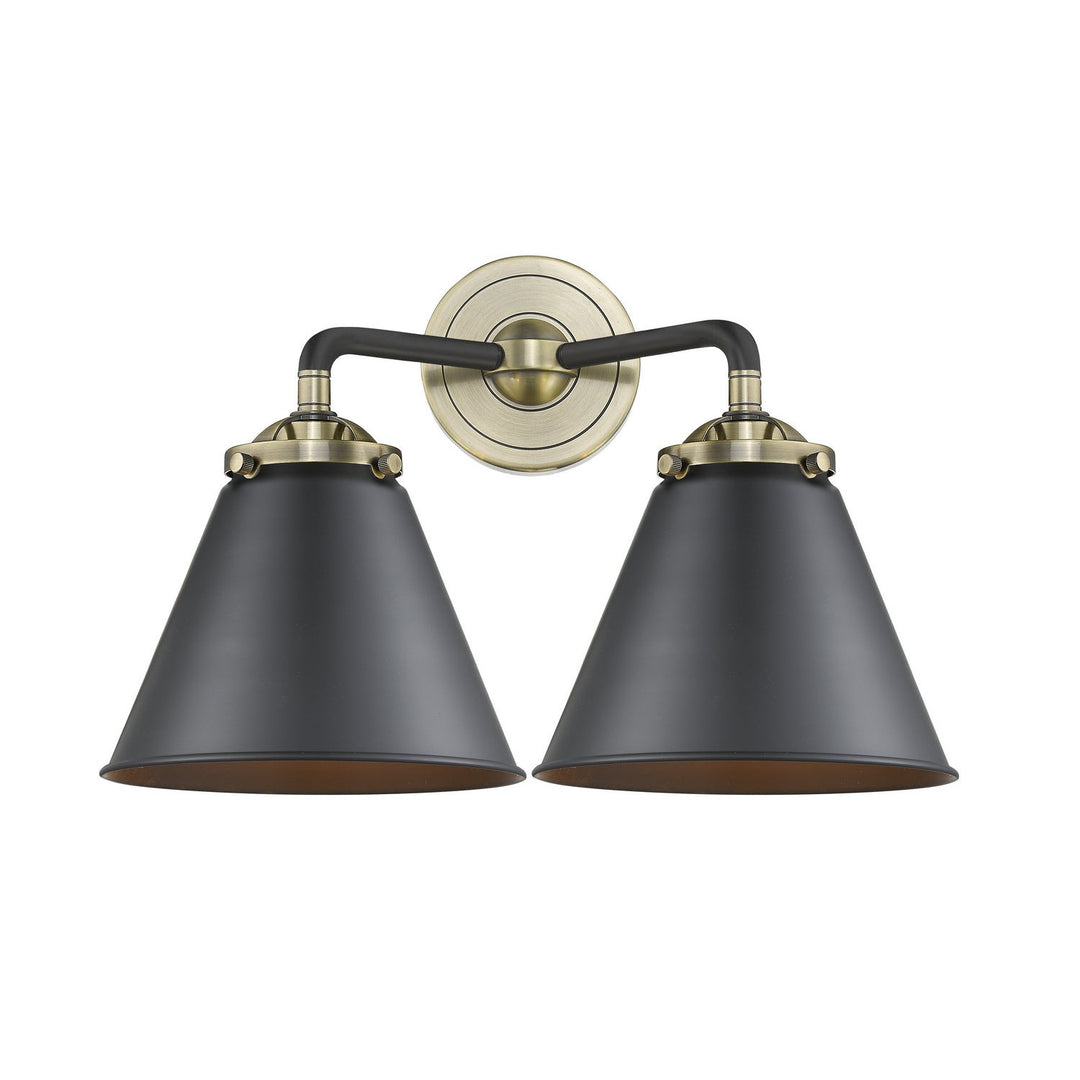 Innovations Nouveau 284-2W-BAB-M13-BK Bath Vanity Light 16 in. wide - Black Antique Brass