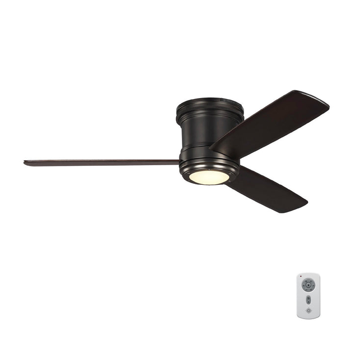 Visual Comfort Fan Aerotour Semi-Flush 56 3TAHR56BNZD Ceiling Fan - Deep Bronze, Dark Mahogany/Dark Mahogany/