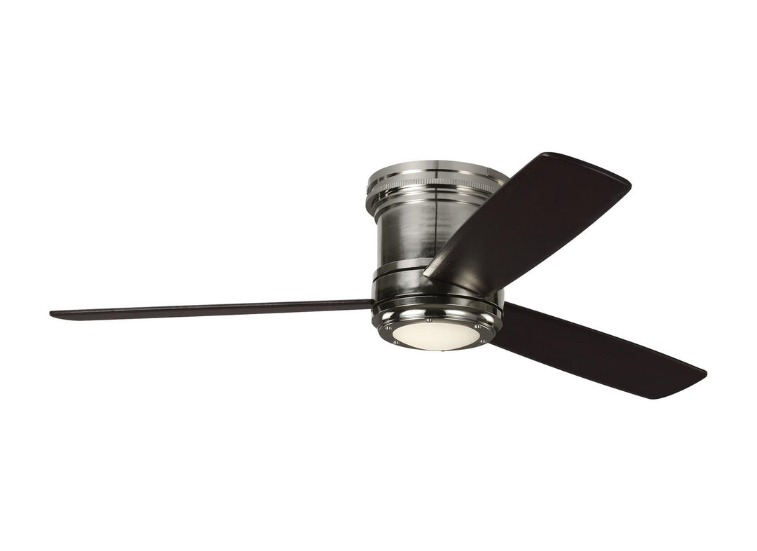 Visual Comfort Fan Aerotour Semi-Flush 56 3TAHR56PNDMD Ceiling Fan - Polished Nickel, Dark Mahogany/Dark Mahogany/