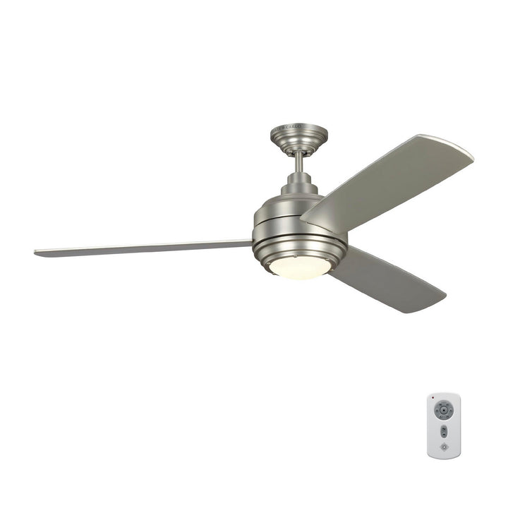 Visual Comfort Fan Aerotour 56 3TAR56SND Ceiling Fan - Satin Nickel, Silver/Silver/