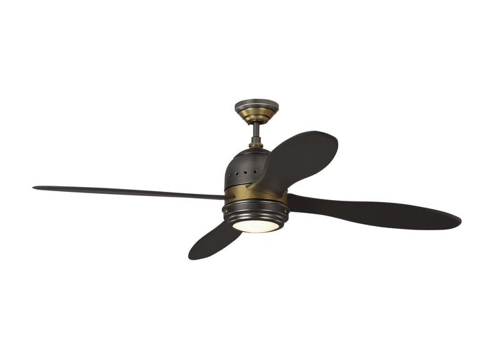 Visual Comfort Fan Metrograph 56 4TSR56BNZHABD Ceiling Fan - Deep Bronze, Bronze/Bronze/