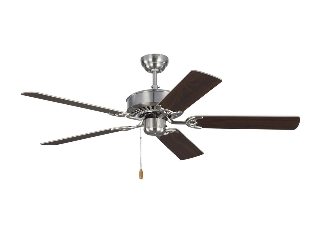 Visual Comfort Fan Haven DC 52 5HVDC52BS Ceiling Fan - Brushed Steel, Silver/Silver/