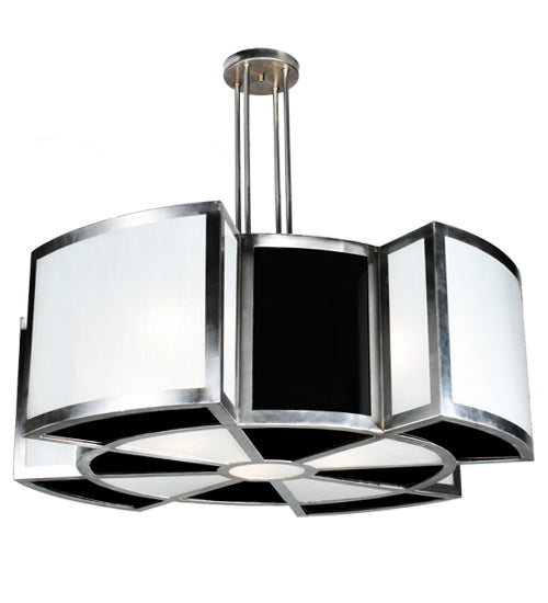 Meyda Tiffany Targette 103374 Pendant Light - Steel, Satin Stainless Steel