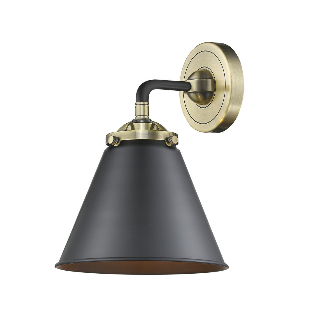 Innovations Nouveau 284-1W-BAB-M13-BK Wall Sconce Light - Black Antique Brass