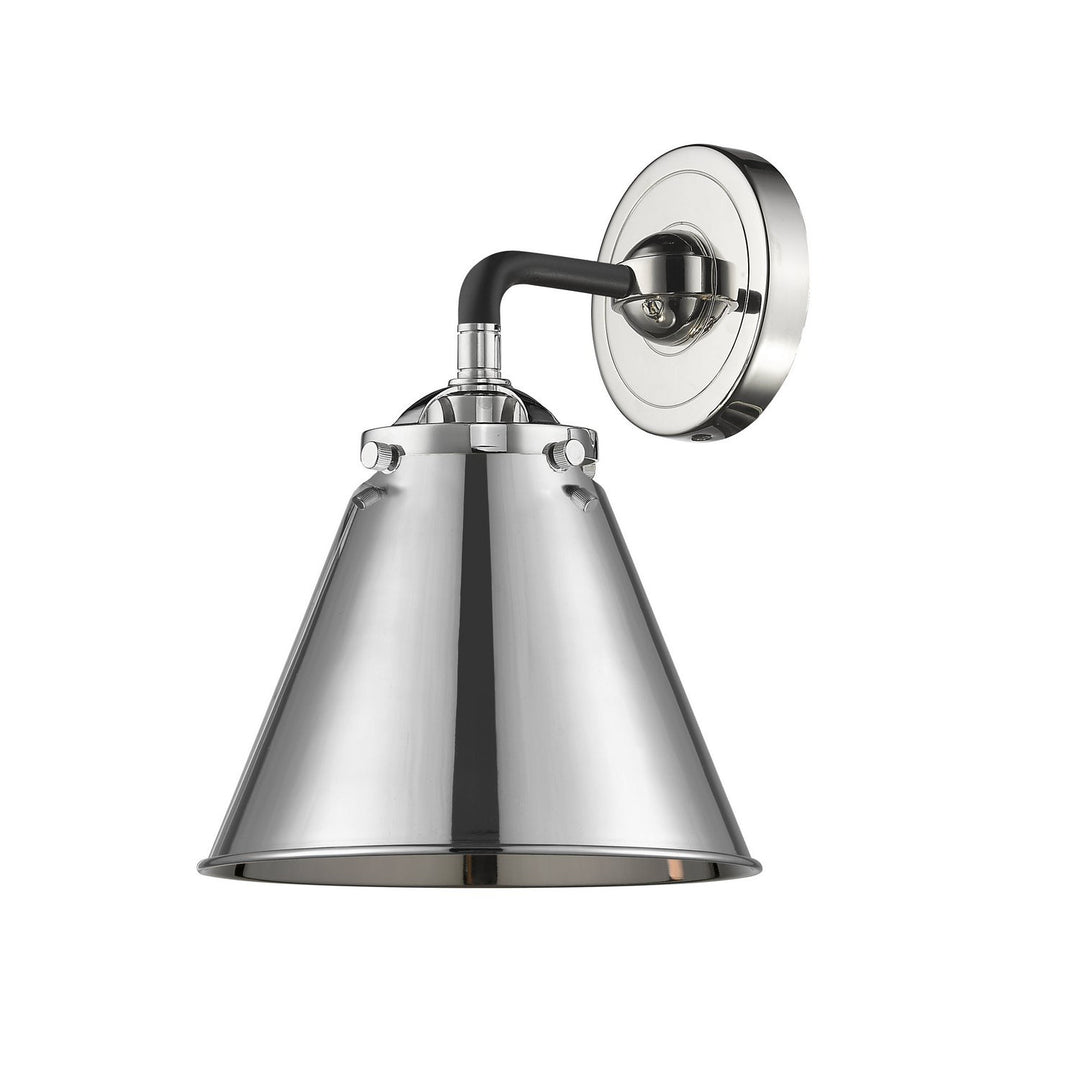 Innovations Nouveau 284-1W-BPN-M13-PN-LED Wall Sconce Light - Black Polished Nickel