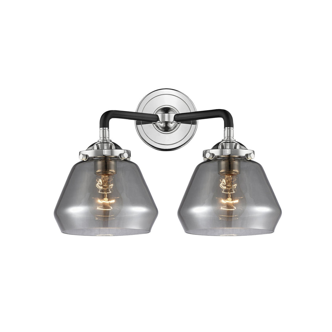 Innovations Nouveau 284-2W-BPN-G173 Bath Vanity Light 15 in. wide - Black Polished Nickel