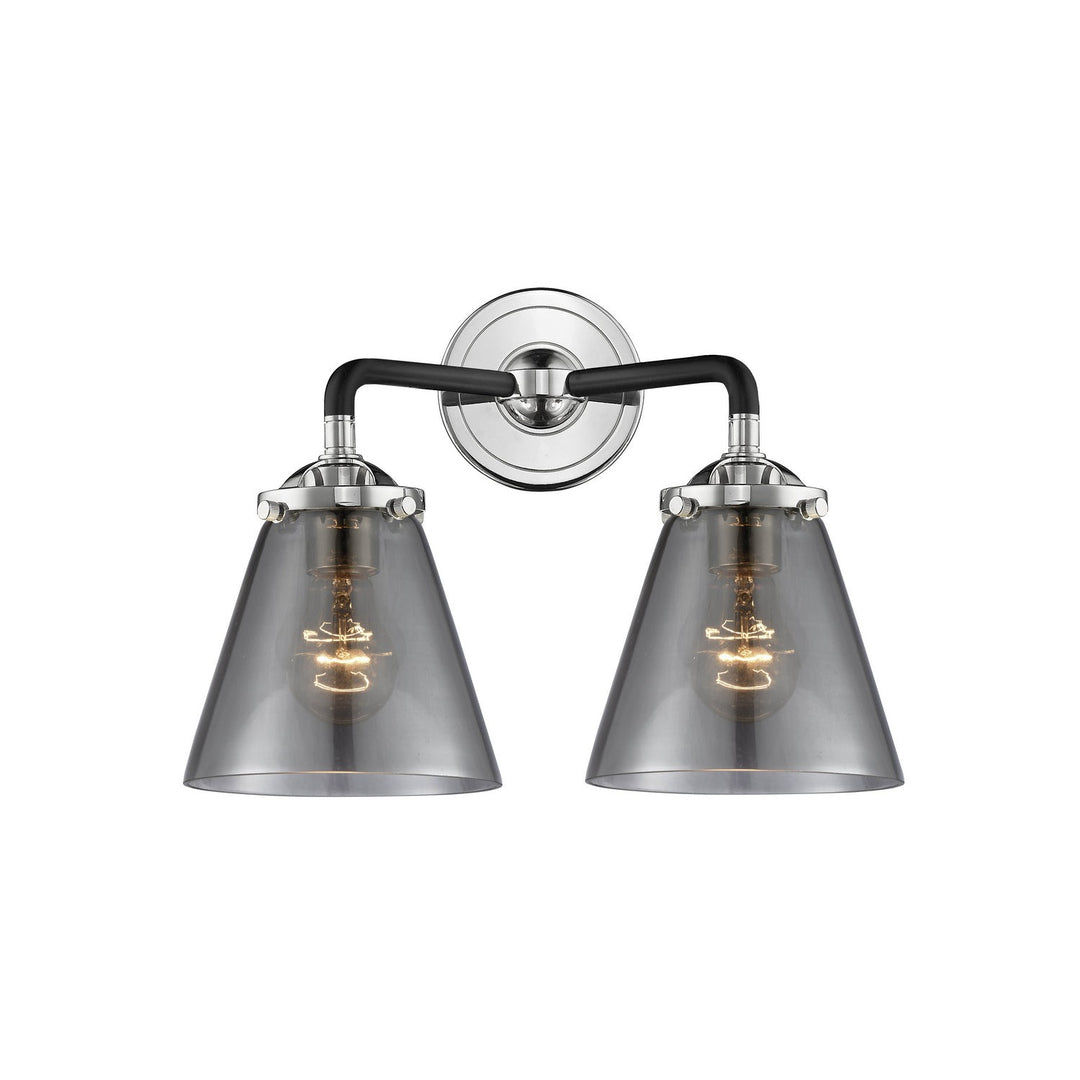 Innovations Nouveau 284-2W-BPN-G63 Bath Vanity Light 15 in. wide - Black Polished Nickel