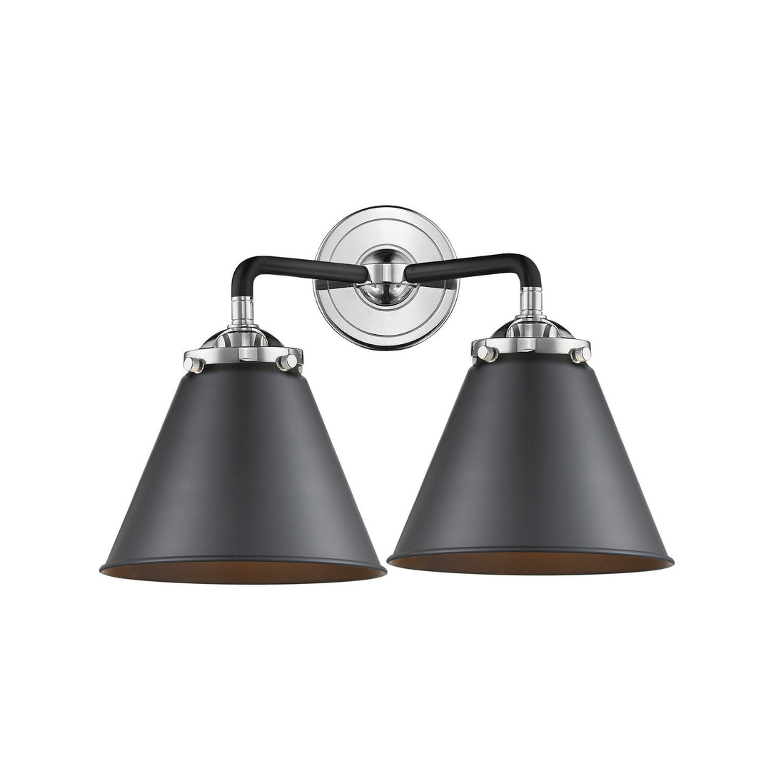Innovations Nouveau 284-2W-BPN-M13-BK-LED Bath Vanity Light 16 in. wide - Black Polished Nickel