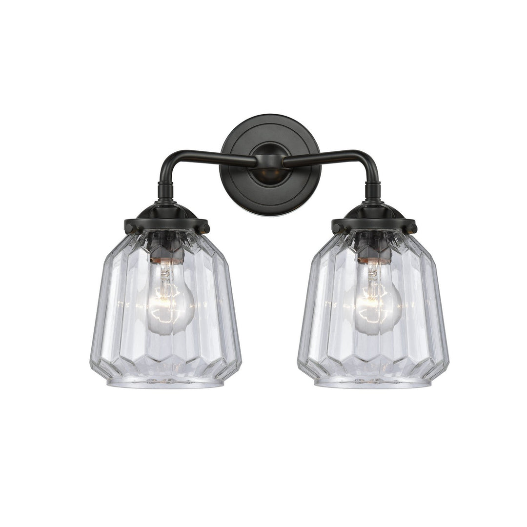 Innovations Nouveau 284-2W-OB-G142 Bath Vanity Light 14 in. wide - Oil Rubbed Bronze