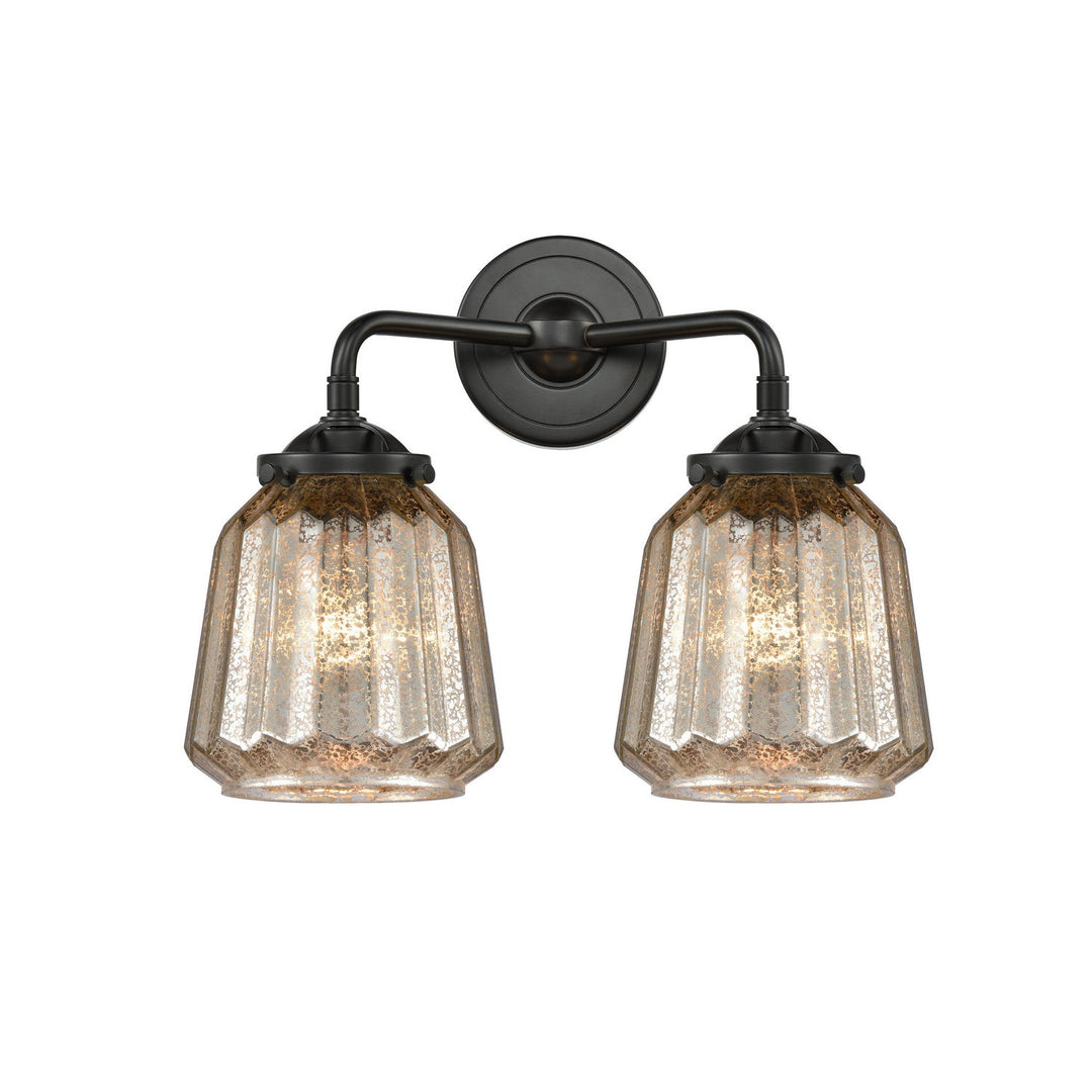 Innovations Nouveau 284-2W-OB-G146 Bath Vanity Light 14 in. wide - Oil Rubbed Bronze