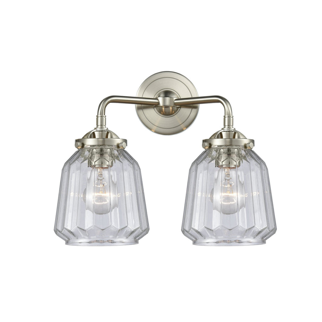 Innovations Nouveau 284-2W-SN-G142 Bath Vanity Light 14 in. wide - Brushed Satin Nickel