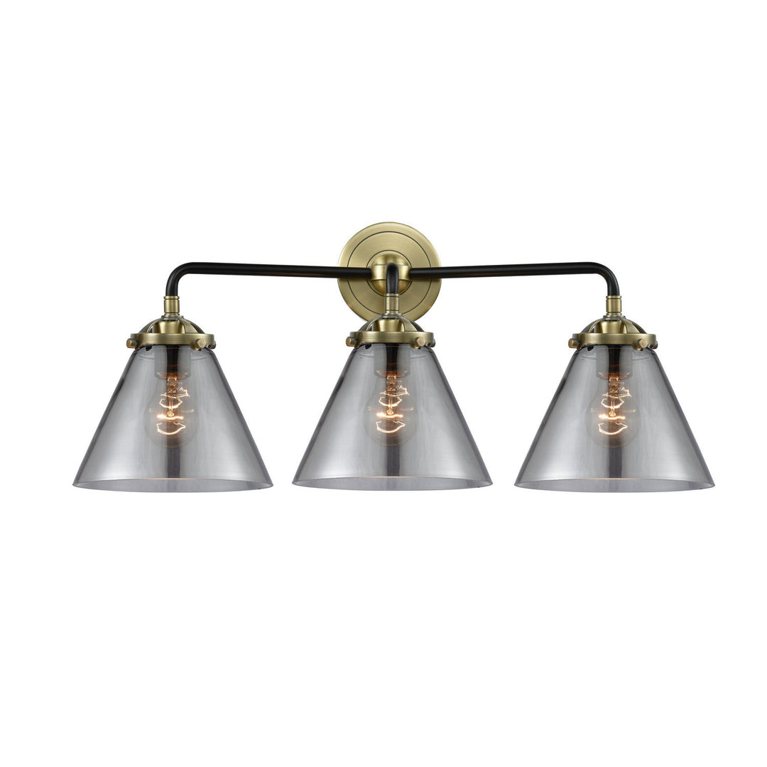 Innovations Nouveau 284-3W-BAB-G43 Bath Vanity Light 26 in. wide - Black Antique Brass