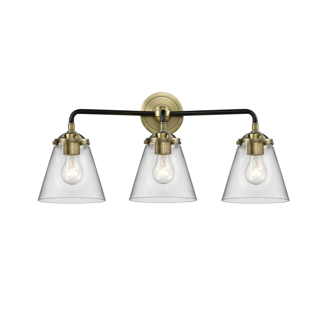 Innovations Nouveau 284-3W-BAB-G62 Bath Vanity Light 25 in. wide - Black Antique Brass