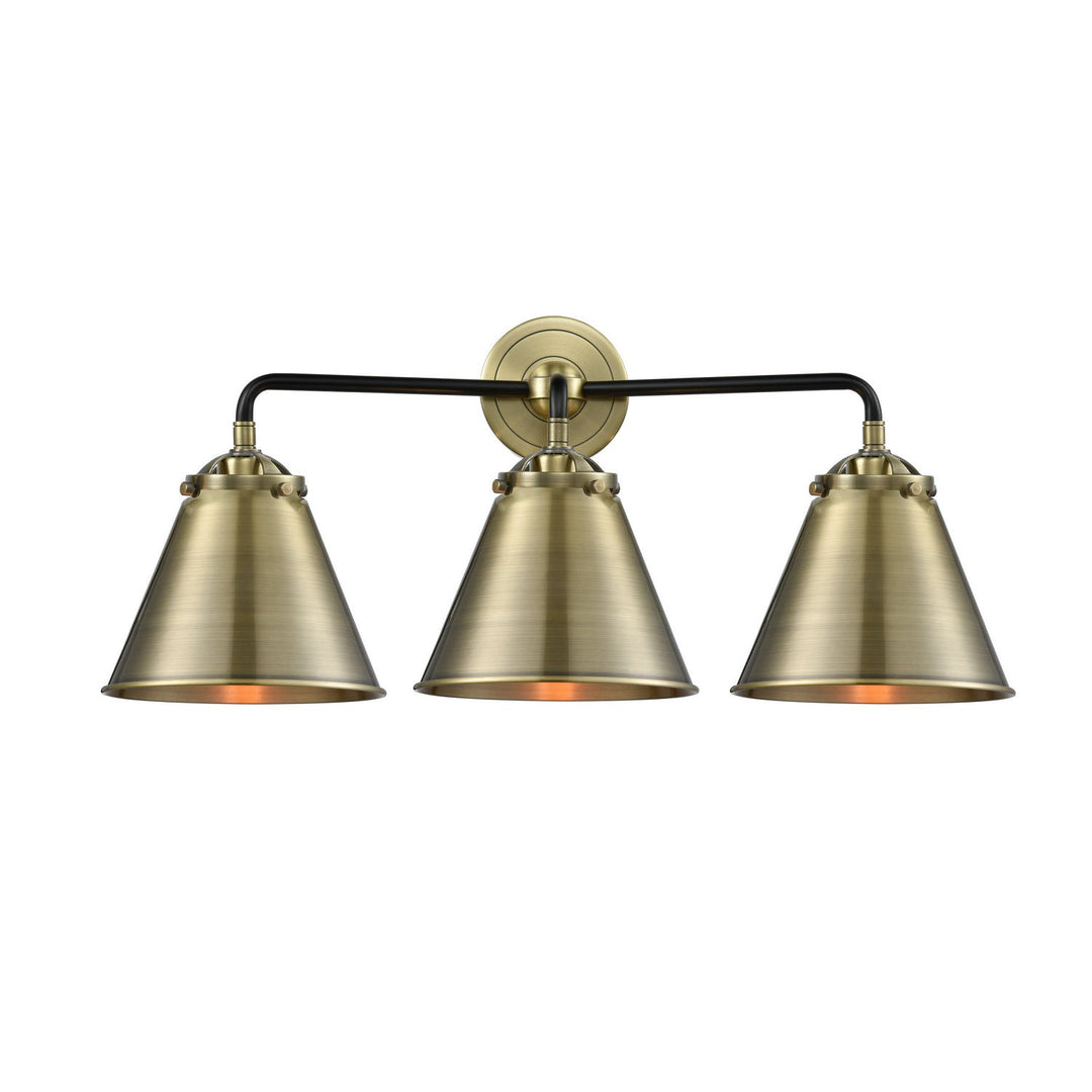 Innovations Nouveau 284-3W-BAB-M13-AB-LED Bath Vanity Light 26 in. wide - Black Antique Brass