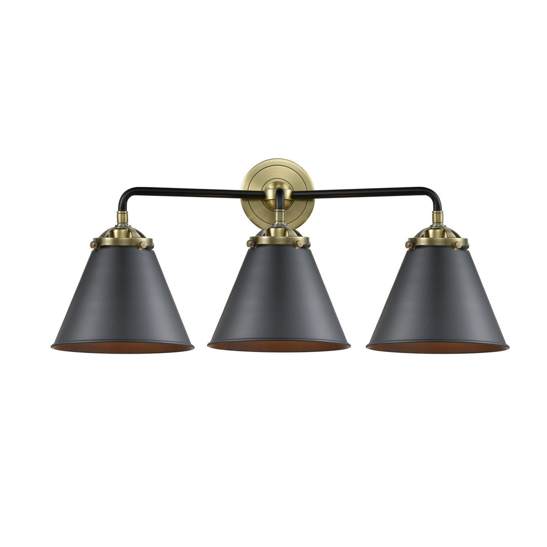 Innovations Nouveau 284-3W-BAB-M13-BK-LED Bath Vanity Light 26 in. wide - Black Antique Brass