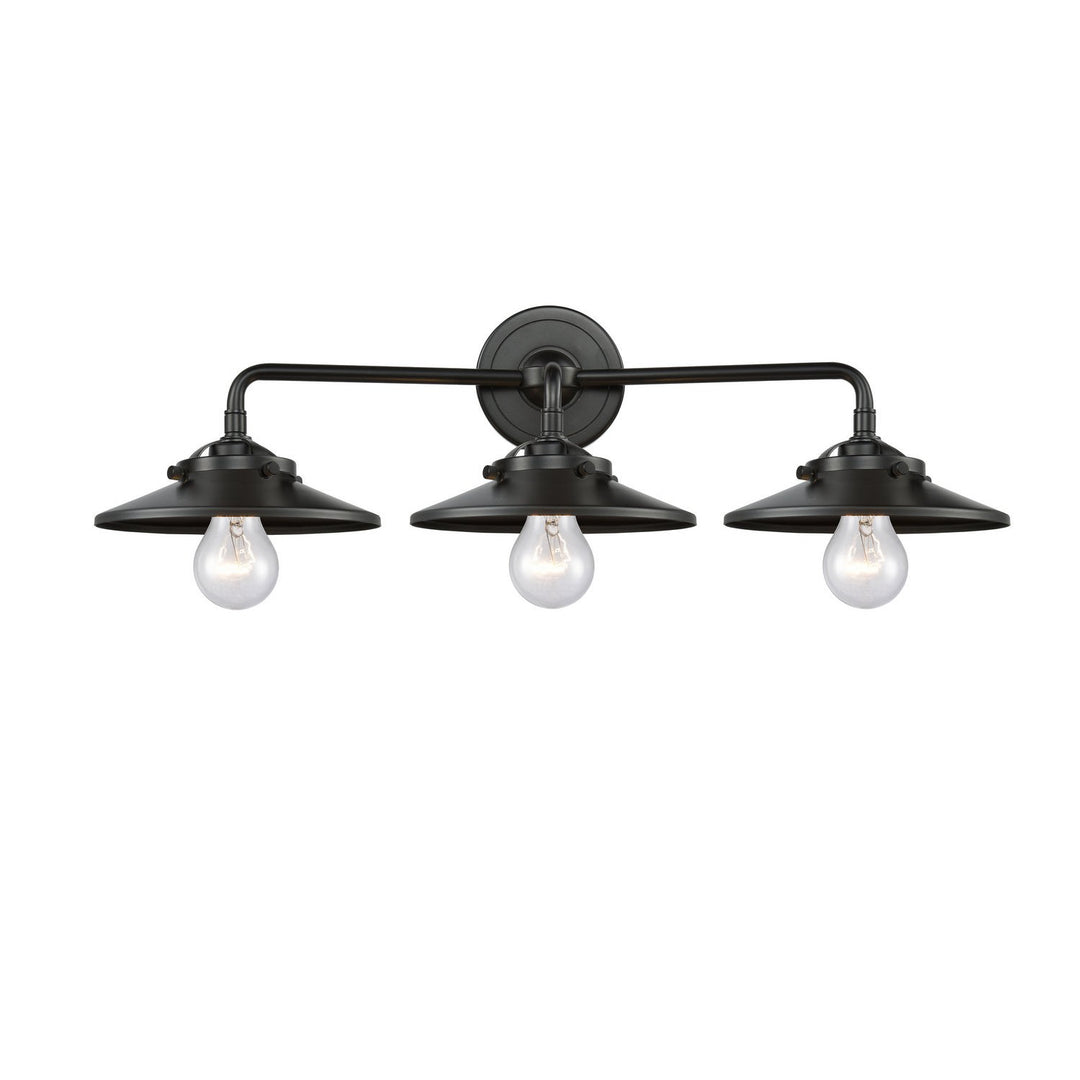 Innovations Nouveau 284-3W-OB-M5-OB Bath Vanity Light 26 in. wide - Oil Rubbed Bronze