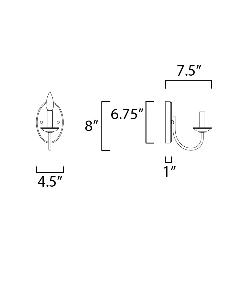 Maxim Logan 10351SN Wall Sconce Light - Satin Nickel