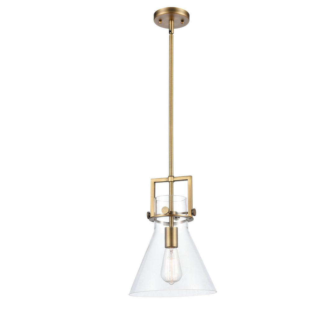 Innovations Newton 411-1S-BB-10CL Pendant Light - Brushed Brass