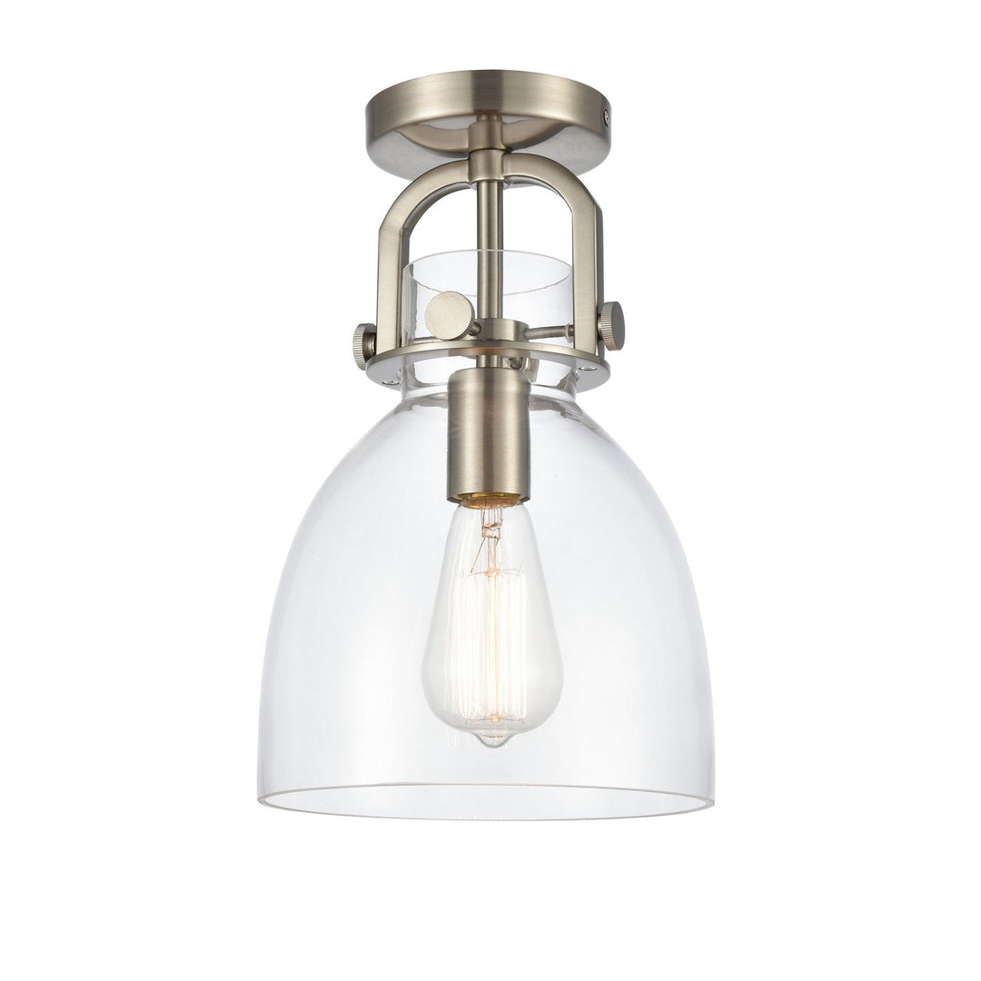 Innovations Newton 412-1F-SN-8CL Ceiling Light - Brushed Satin Nickel