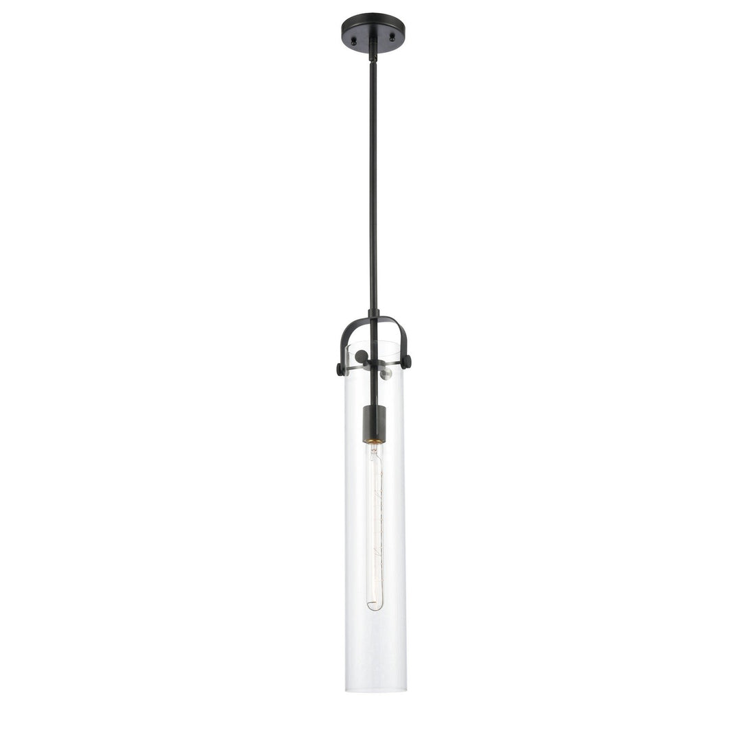 Innovations Restoration 413-1S-BK-4CL Pendant Light - Matte Black