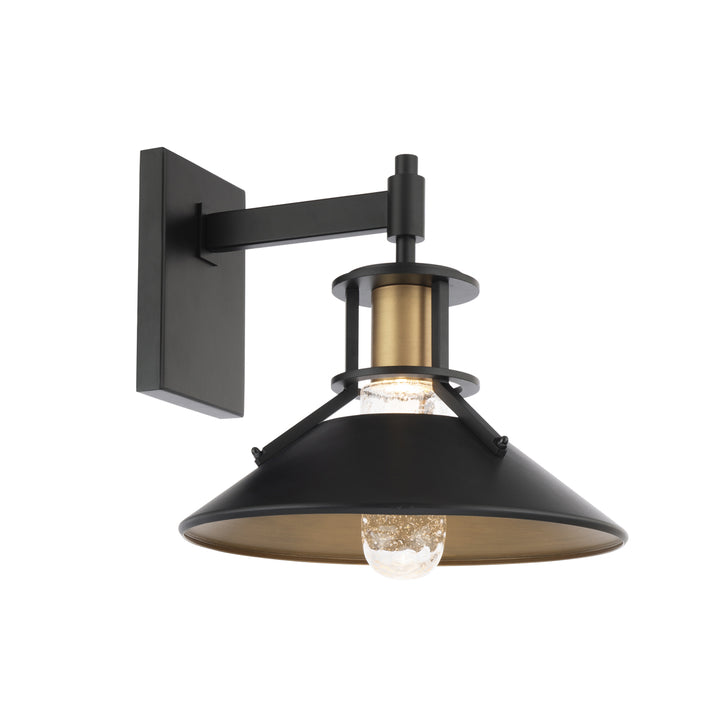 WAC Sleepless WS-W43015-BK/AB Wall Sconce Light - Black/Aged Brass