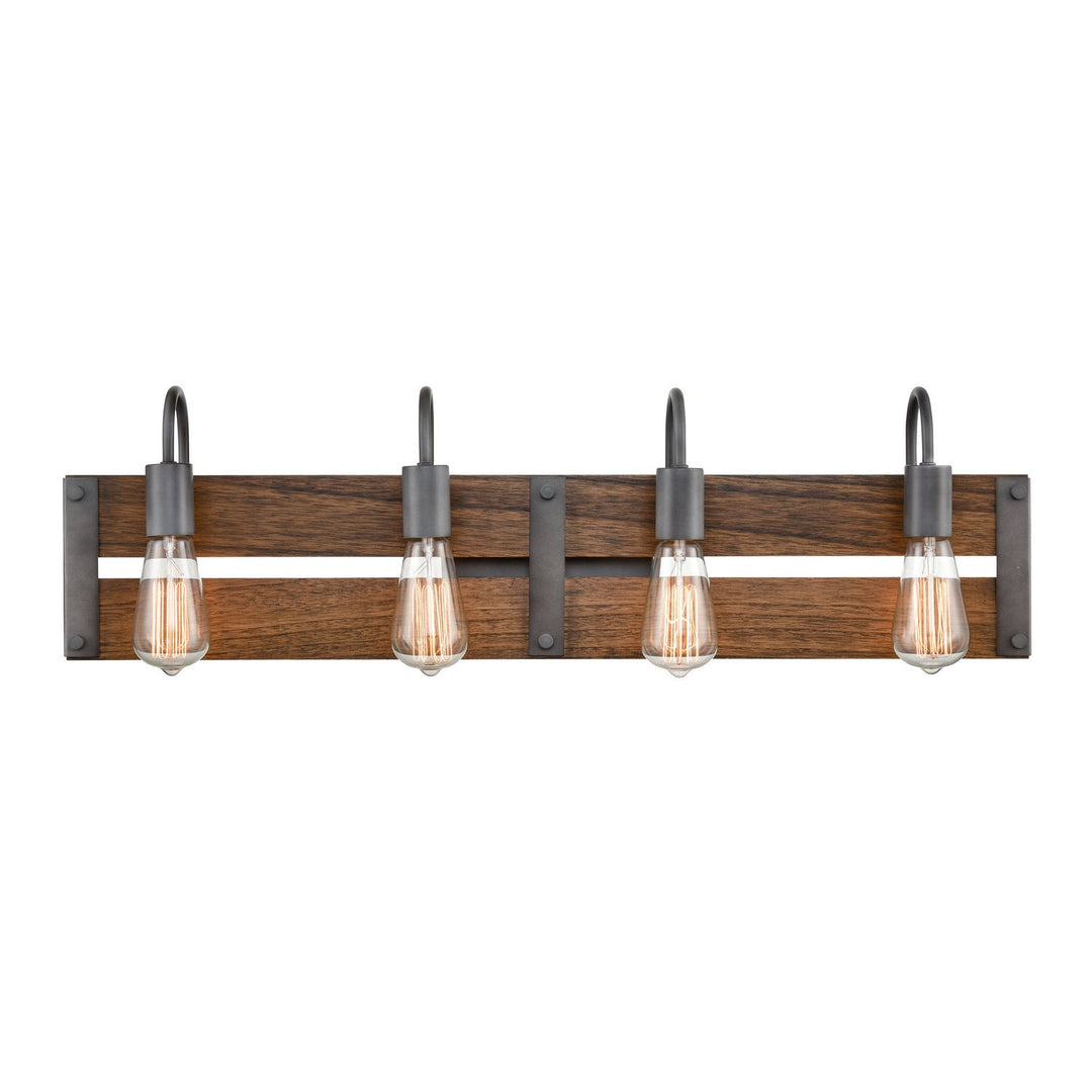 Innovations Austin 435-4W-AG Bath Vanity Light 33 in. wide - Aged Gun Metal