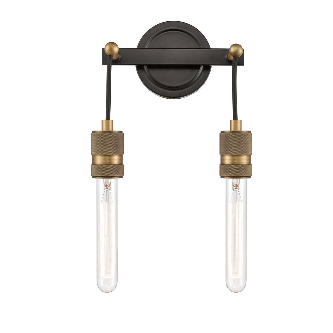 Innovations Restoration 444-2W-BAB Bath Vanity Light 9 in. wide - Black Antique Brass