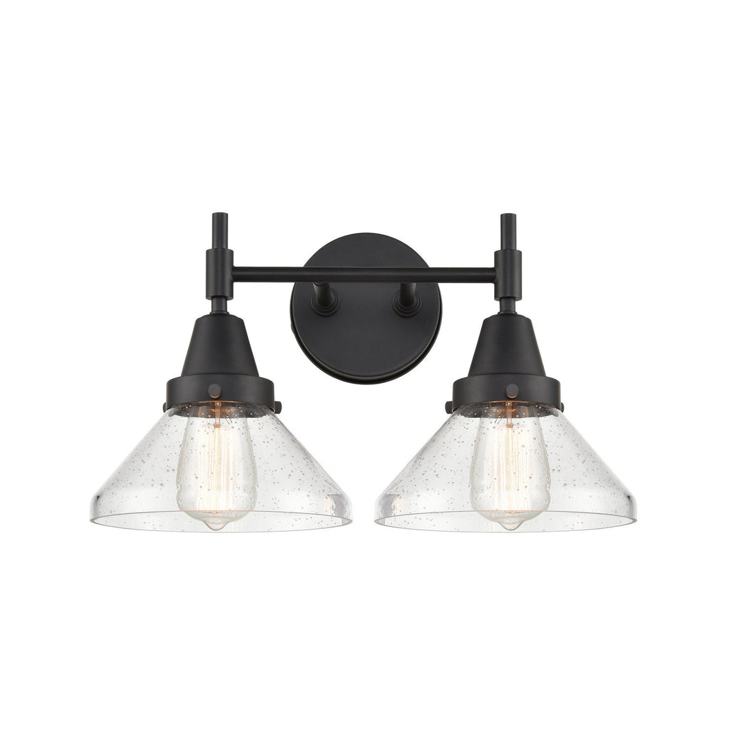 Innovations 447-2W-BK-SDY Bath Vanity Light 17 in. wide - Matte Black