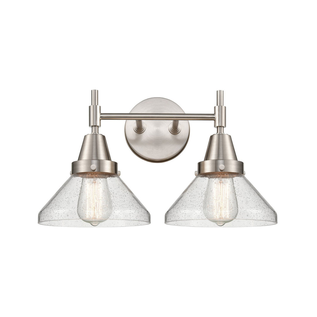 Innovations 447-2W-SN-SDY Bath Vanity Light 17 in. wide - Satin Nickel