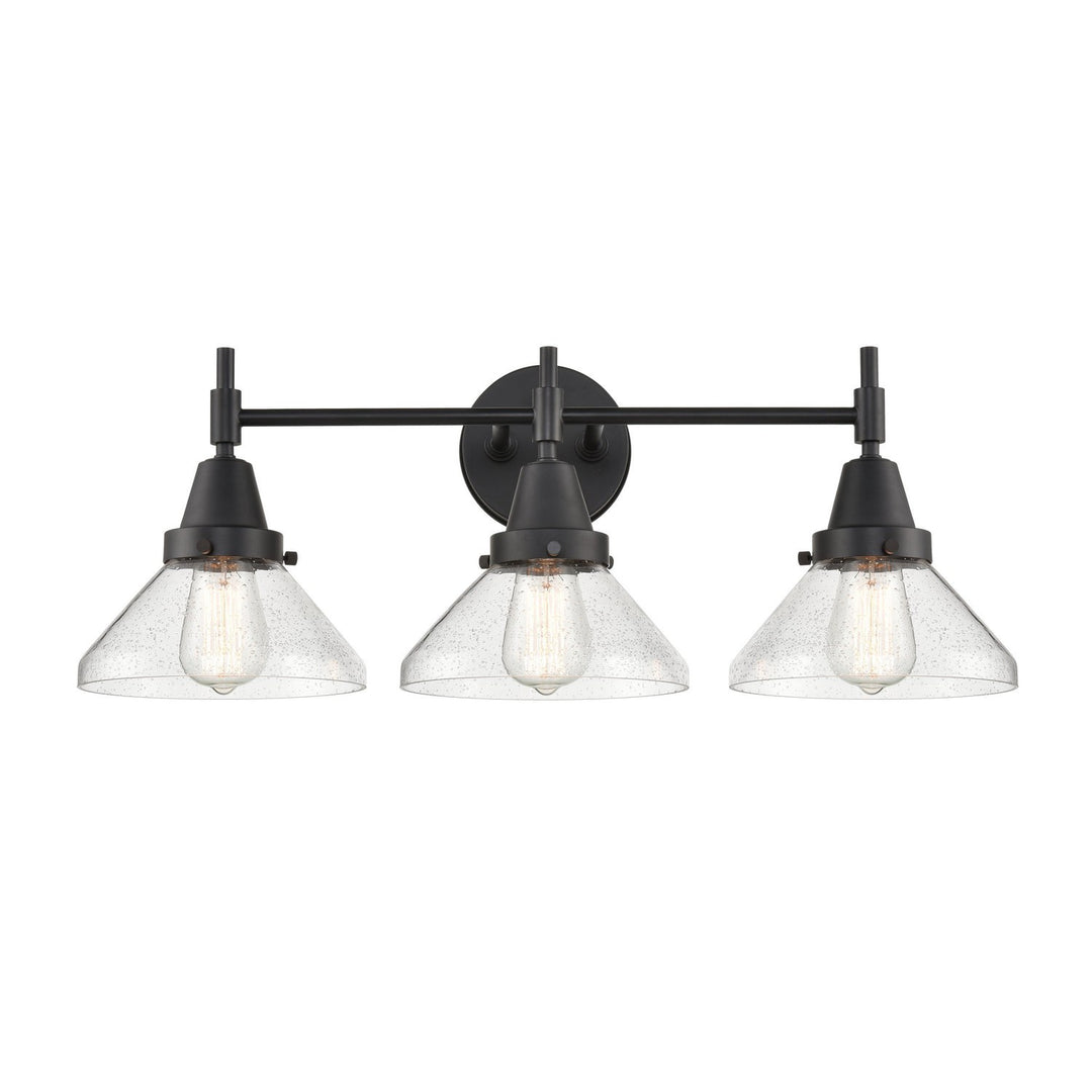 Innovations 447-3W-BK-SDY Bath Vanity Light 26 in. wide - Matte Black