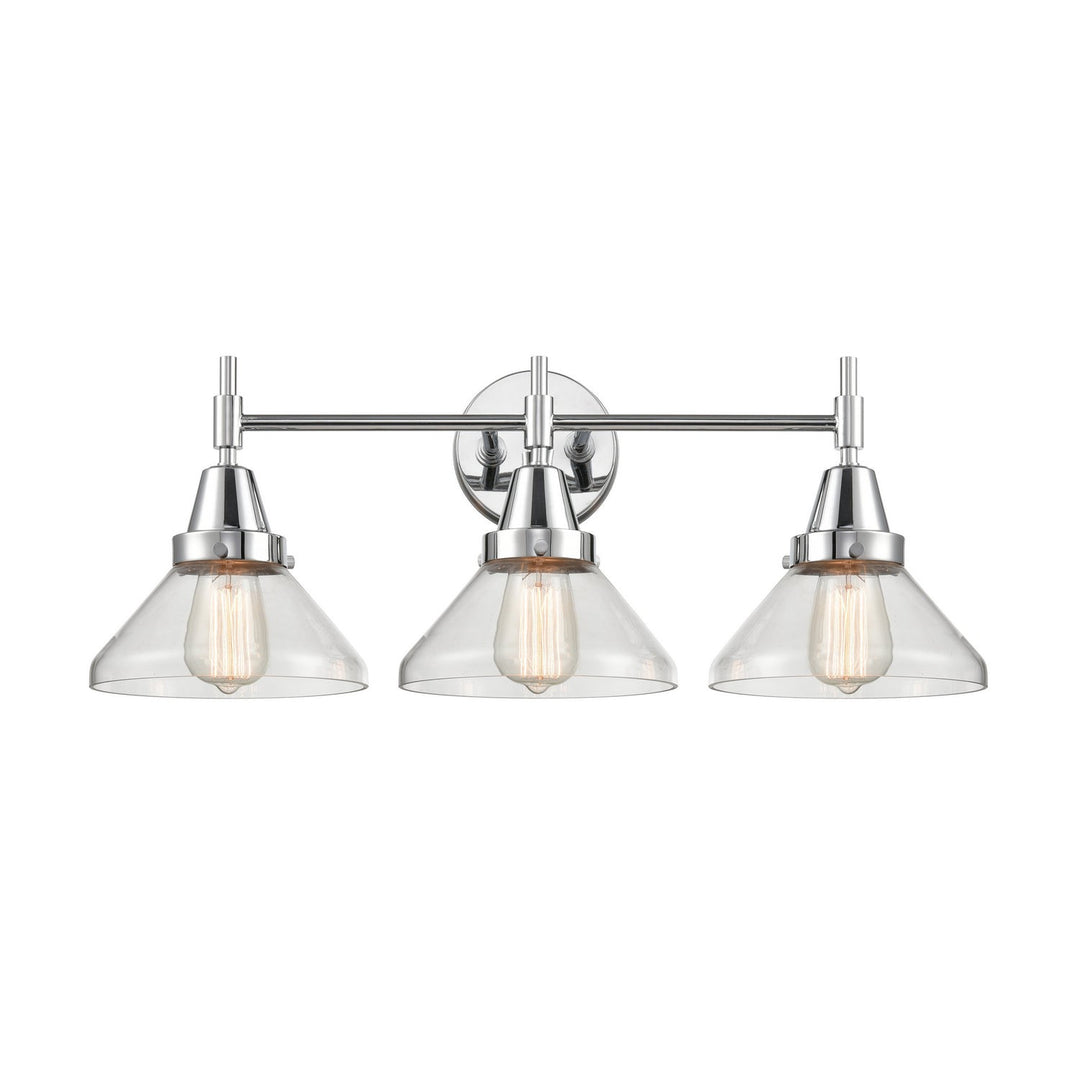 Innovations 447-3W-PC-CL Bath Vanity Light 26 in. wide - Polished Chrome