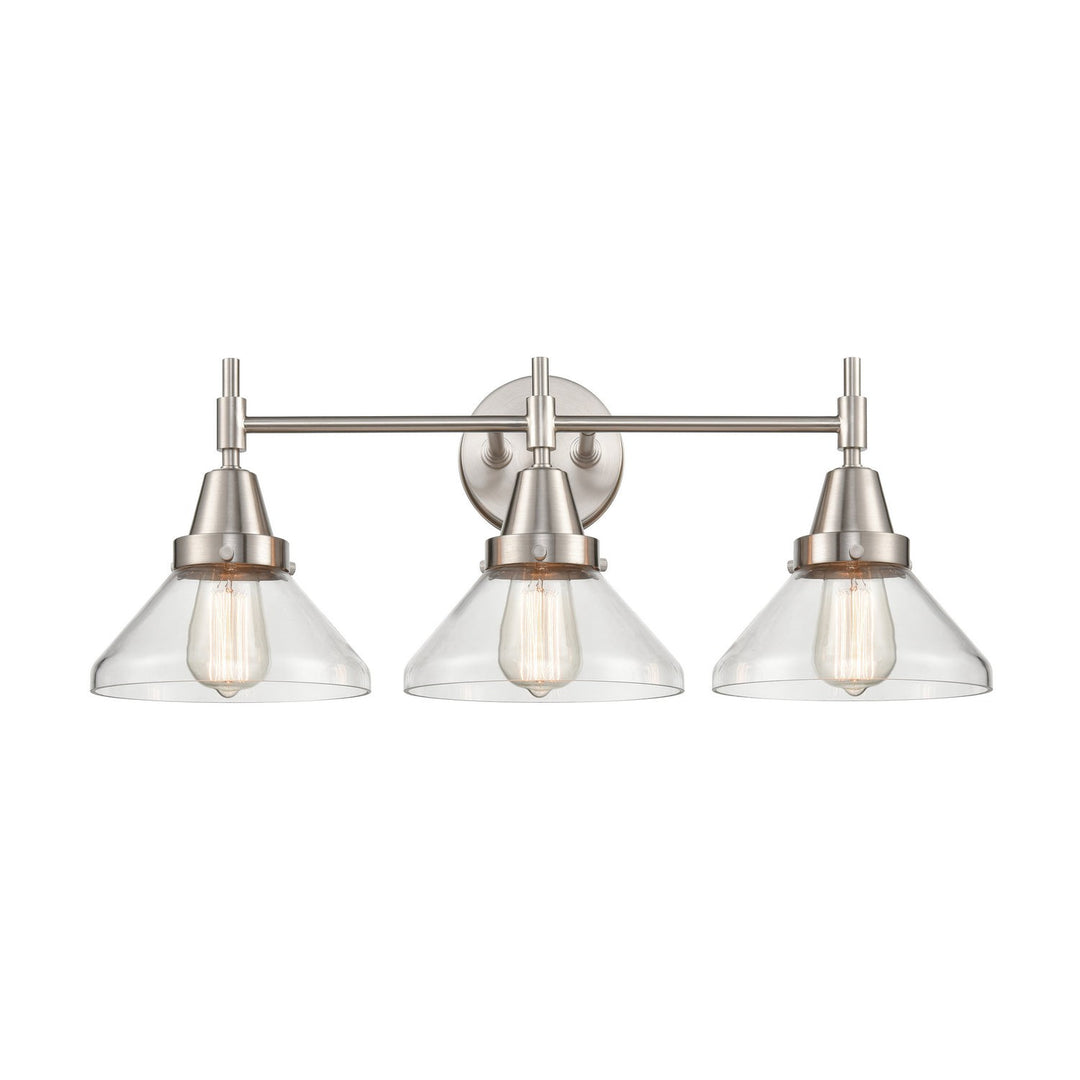 Innovations 447-3W-SN-CL Bath Vanity Light 26 in. wide - Satin Nickel