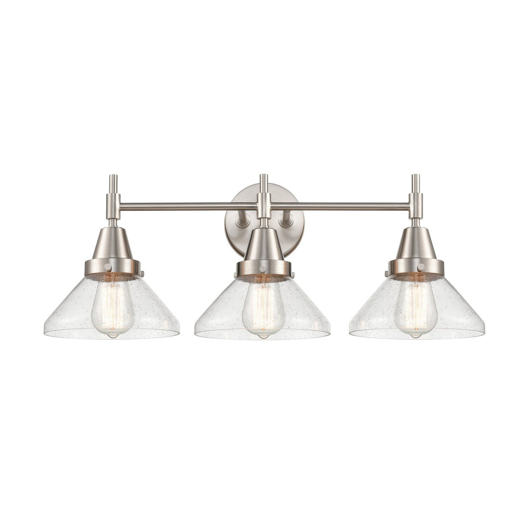 Innovations 447-3W-SN-SDY Bath Vanity Light 26 in. wide - Satin Nickel