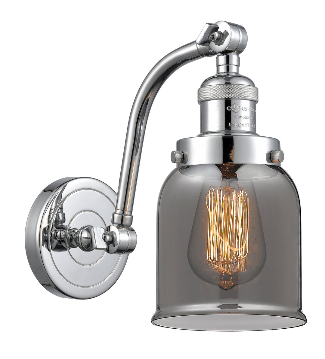 Innovations Franklin Restoration 515-1W-PC-G53-LED Wall Sconce Light - Polished Chrome