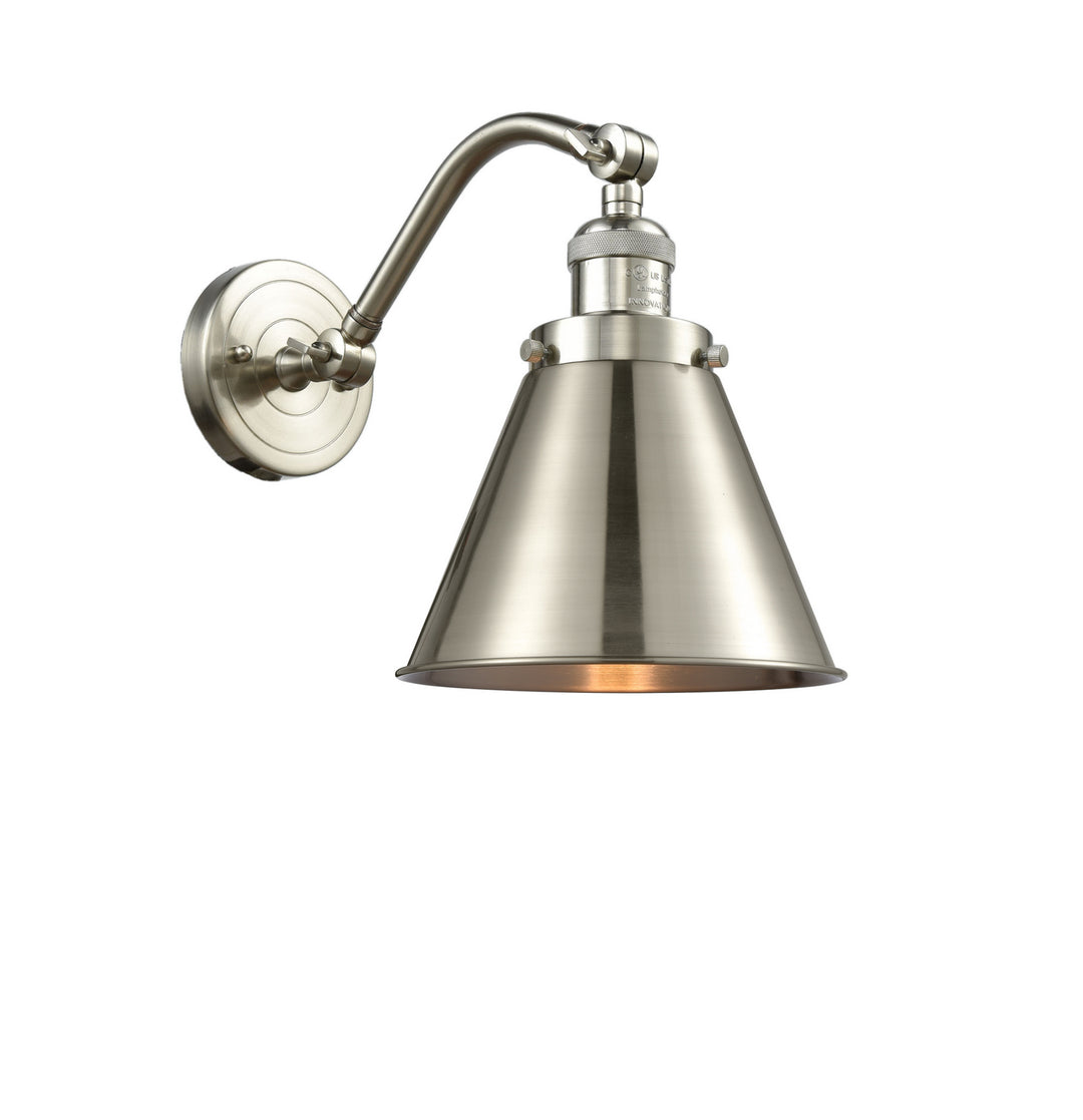 Innovations Franklin Restoration 515-1W-SN-M13-SN Wall Sconce Light - Brushed Satin Nickel