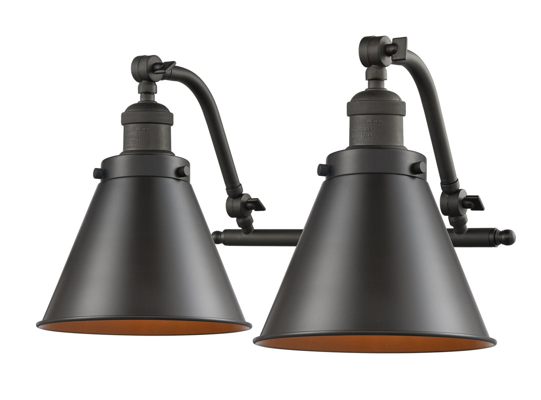 Innovations Franklin Restoration 515-2W-OB-M13-OB Bath Vanity Light 18 in. wide - Oil Rubbed Bronze