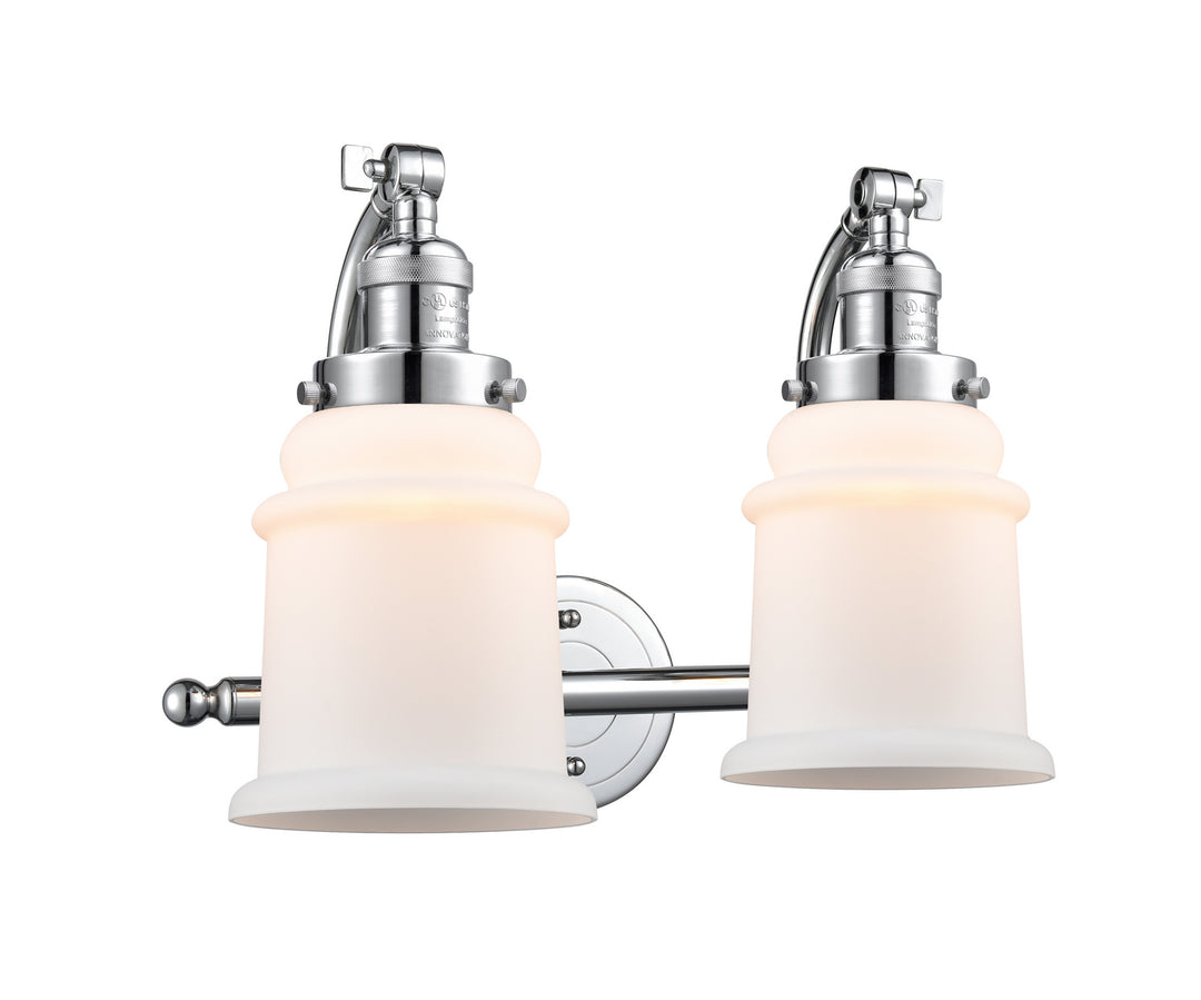 Innovations Franklin Restoration 515-2W-PC-G181 Bath Vanity Light 18 in. wide - Polished Chrome