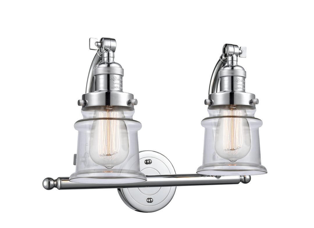 Innovations Franklin Restoration 515-2W-PC-G182S Bath Vanity Light 18 in. wide - Polished Chrome