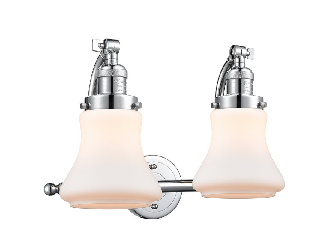Innovations Franklin Restoration 515-2W-PC-G191 Bath Vanity Light 18 in. wide - Polished Chrome