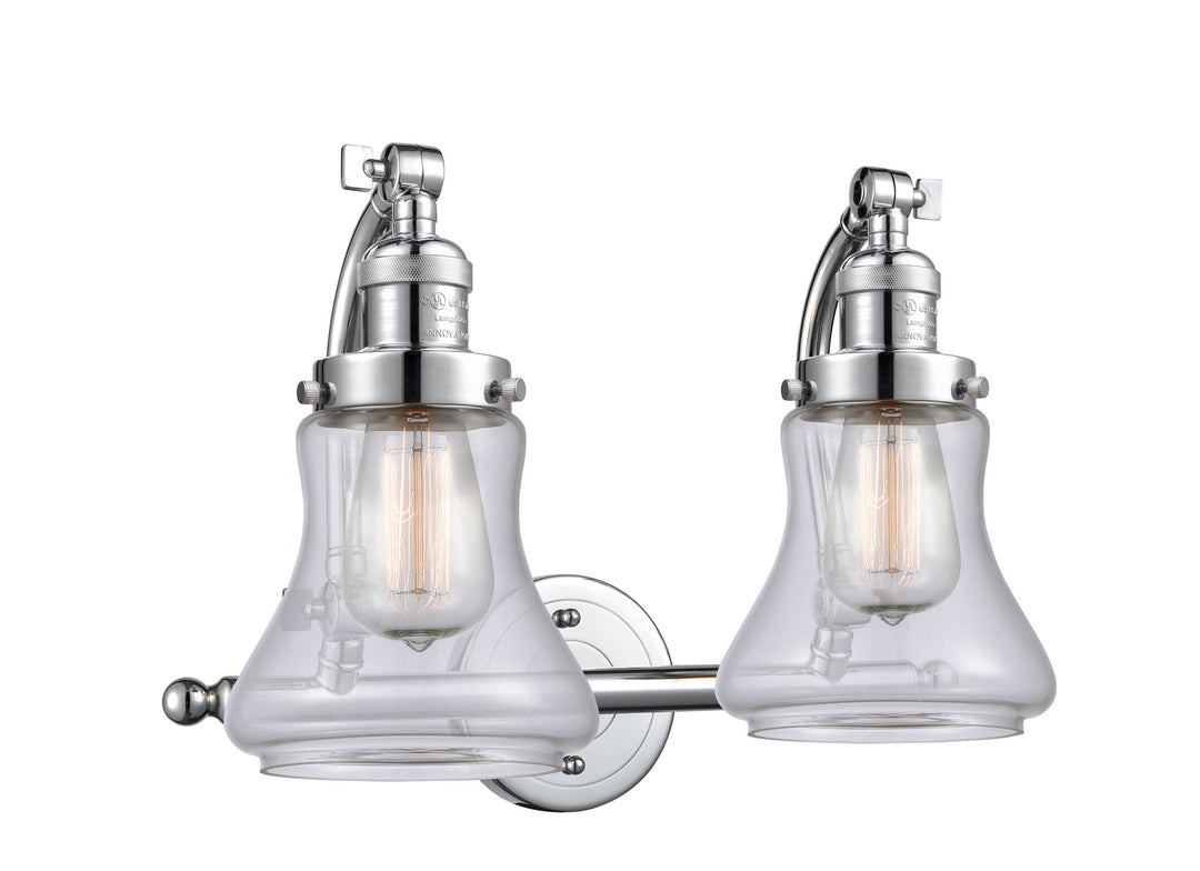 Innovations Franklin Restoration 515-2W-PC-G192-LED Bath Vanity Light 18 in. wide - Polished Chrome